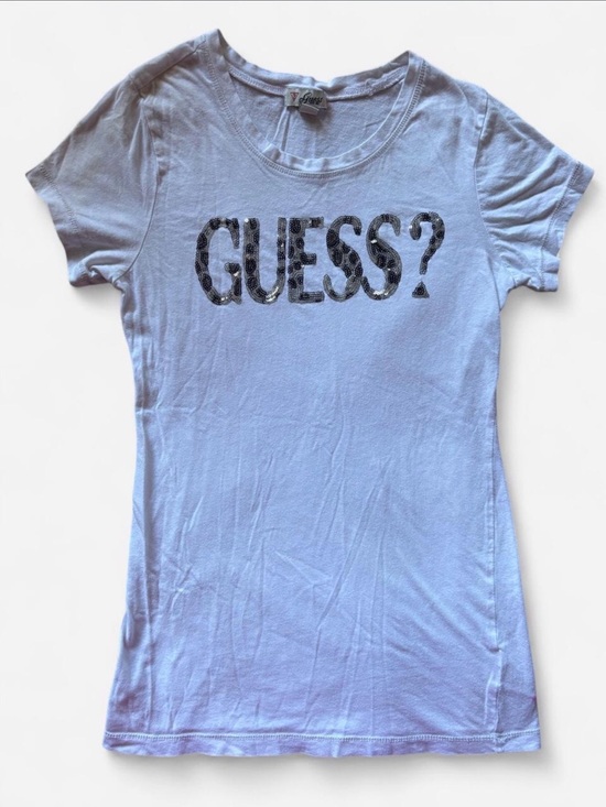Guess Tops - Guess White & Leopard Tee
